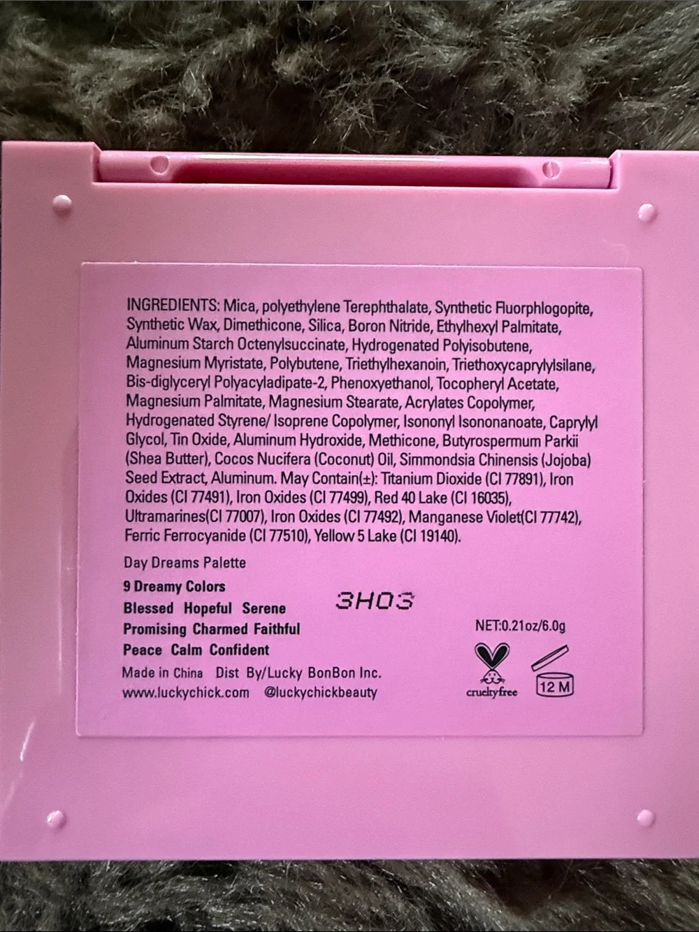 Lucky Chick Daydreams Pink Eyeshadow Palette